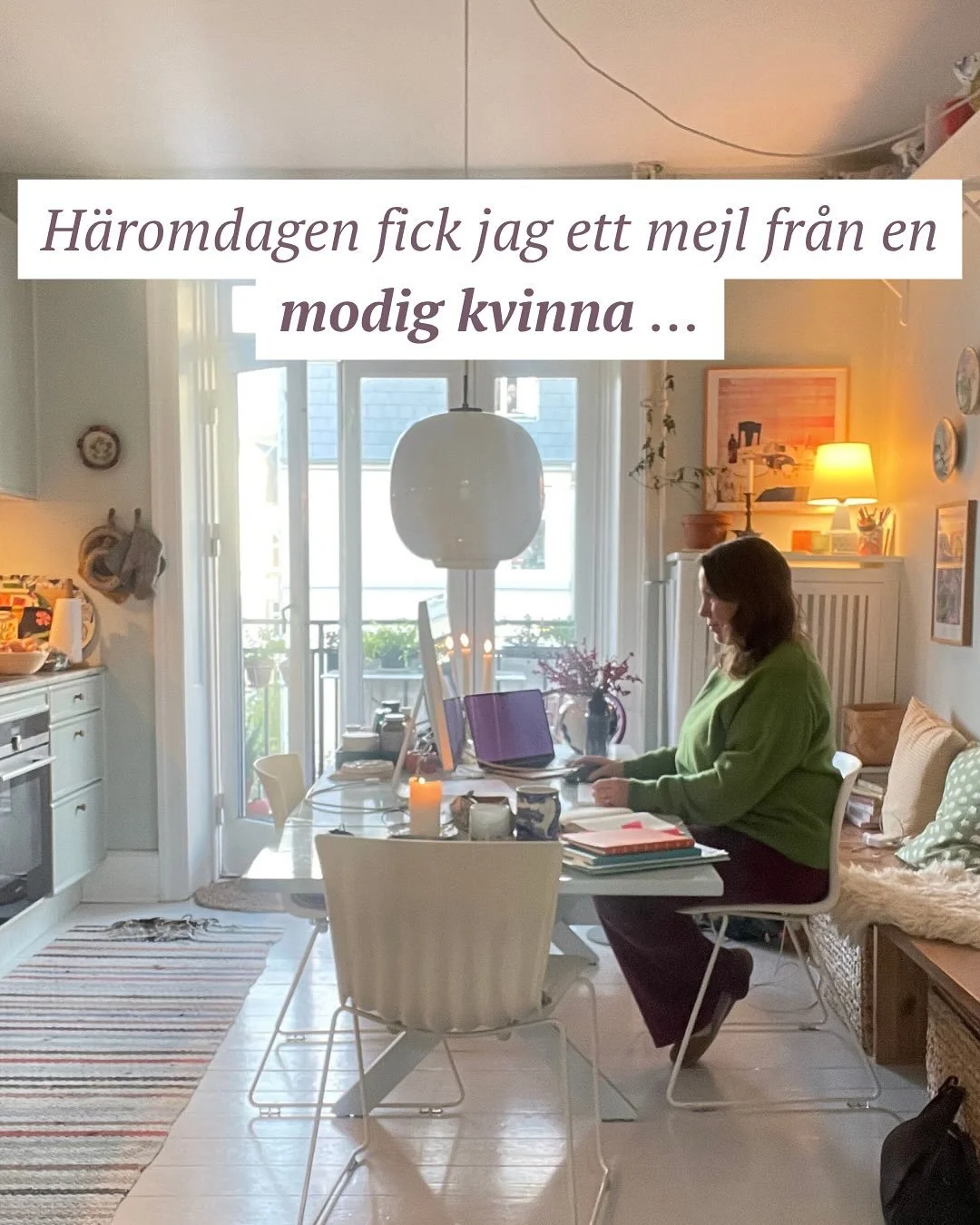 H&auml;romdagen fick jag ett mejl fr&aring;n en modig kvinna &hellip;
 Hon hade f&ouml;rst bokat ett Discovery Call &ndash; och sedan valt att investera i en First-Time Session.
Hon &auml;r mitt i livet. Efter &aring;r av att ha satt andra f&ouml;rst