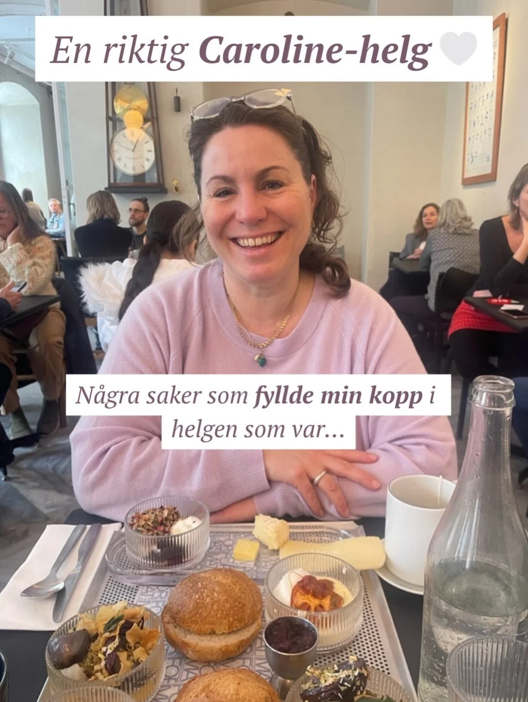 Hej k&auml;ra v&auml;nner, hoppas ni har haft en fin helg och &auml;r redo f&ouml;r en ny vacker och sp&auml;nnande vecka.

Sj&auml;lv har jag haft en riktig Caroline-helg &ndash; p&aring; min kropps och min sj&auml;ls villkor.

Jag har f&aring;tt b&
