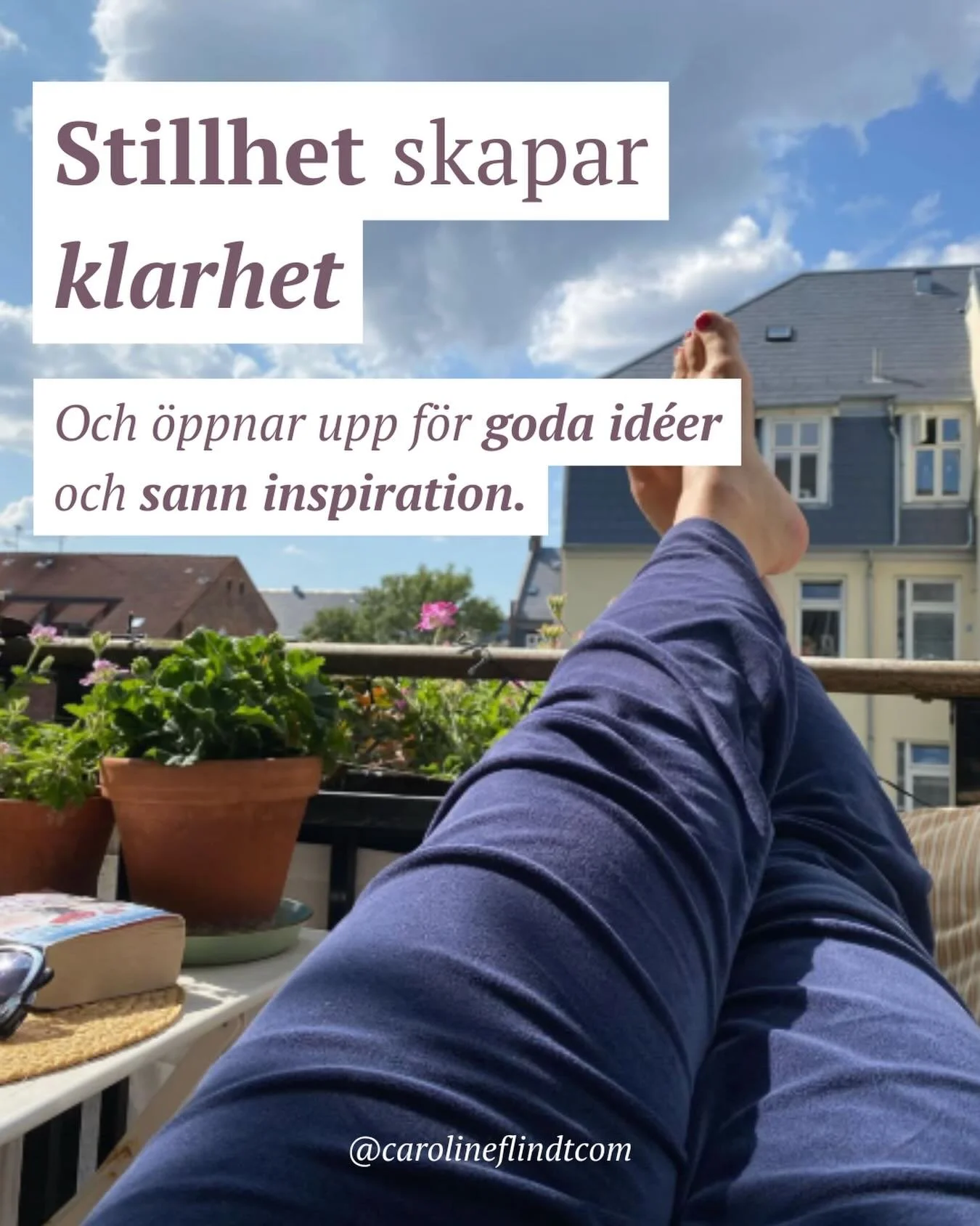 Stillhet skapar klarhet✨

Jag t&auml;nker ofta p&aring; tiden innan smartphonen kom. Jag minns hur man gick p&aring; semester och satte autoreply p&aring; jobbmailen (p&aring; den tiden jobbade jag som stylist p&aring; en dansk inredningstidning) och