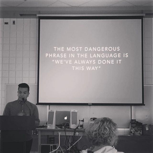 @teachertong hit the nail on the head! #wevealwaysdoneitthisway #mhetasage #mtsSAGE #ywg #mhetasage2015 #techteam #inquirylearning