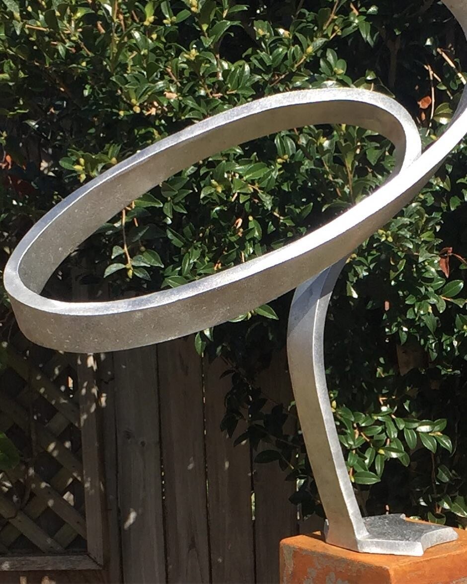 Part of my latest outdoor sculpture which will be revealed at the 2019 Brisbane Sculpture Festival May 24-26 Mt Coot-tha Botanical Gardens #peterstellerart #australiansculpture #austrartist#outdoordesign #art#contemporary sculpture