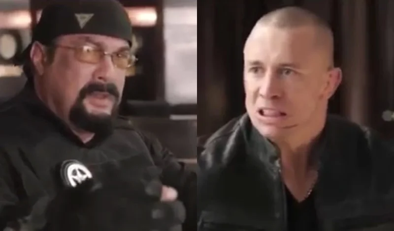 Everyone, Shut Up And Watch Steven Seagal And GSP Slap Fight One Another Right Now!