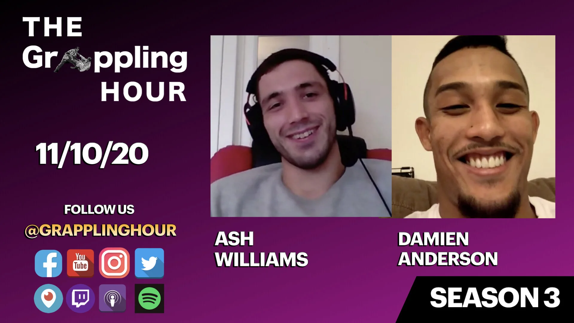 GRAPPLING HOUR with Ash Williams and Damien Anderson