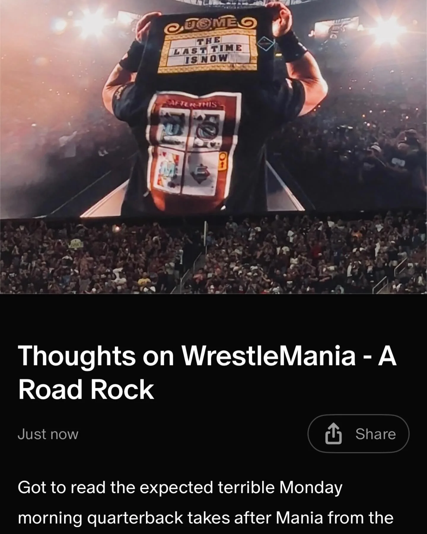 WrestleMania thoughts are HERE! 👇 Let&rsquo;s unpack that main event, the Rock drama, and the Travis Scott surprise. Was it a hit or a miss? Read my take at my Patreon (Grappling Hour).

It&rsquo;s FREE for members who sign up for my FREE TIER.
Yes,