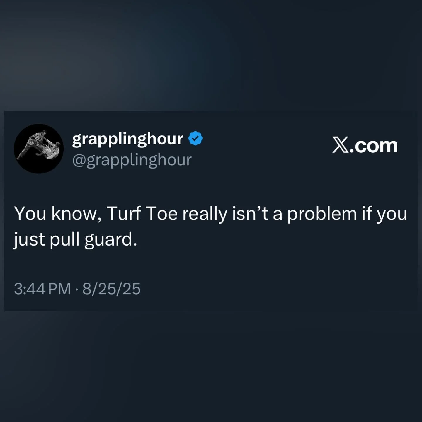 Almost like you&rsquo;d be training for a jiu jitsu match or something. 

#CJI2