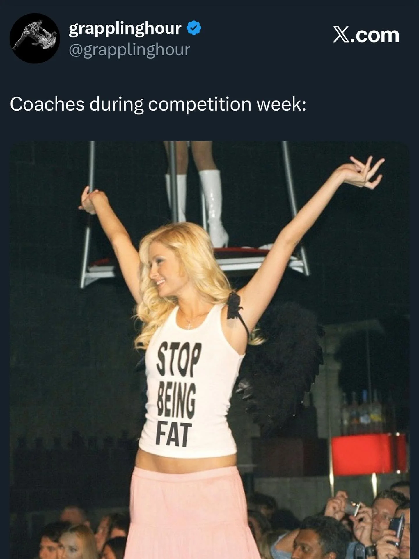 &ldquo;Hi, good to see you. How fat are you?&rdquo;

Normal greeting.