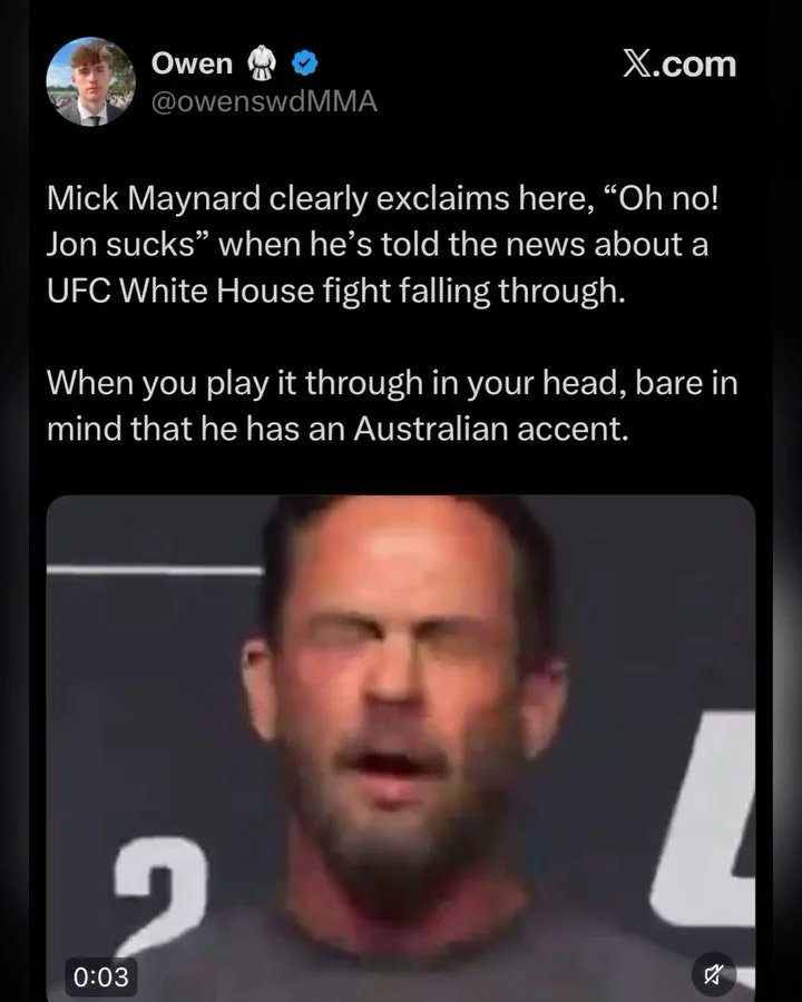 Same vibes. 

#UFC326 #UFC #JonJones #VerbalTapCast #mickmaynard