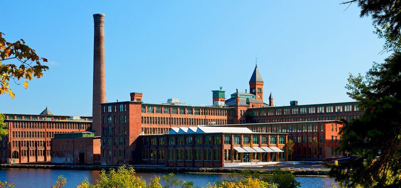 The Waltham Watch Factory Today, FROM ACROSS the CHARLES RIVER. 