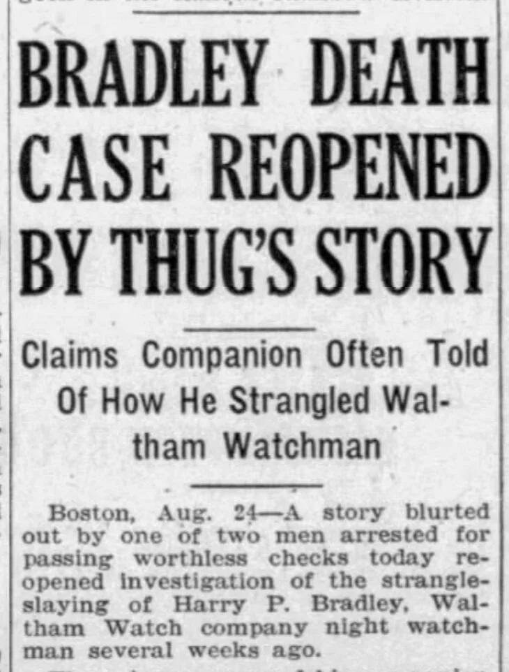 A Murder Mystery at the ﻿Waltham Watch Company! Part THREE: Suspect Confesses?