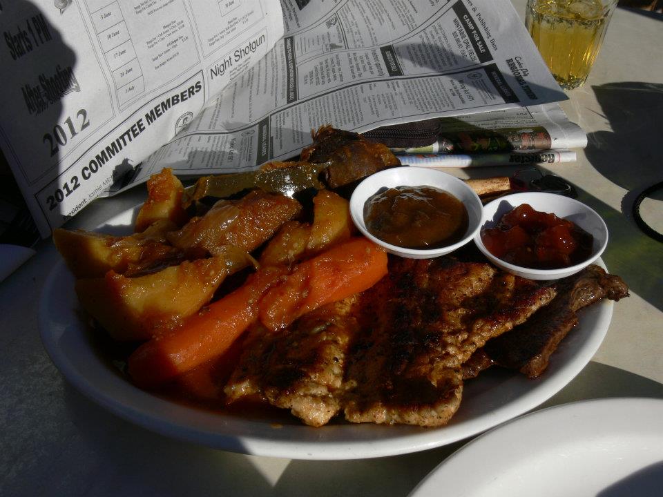 Local food served