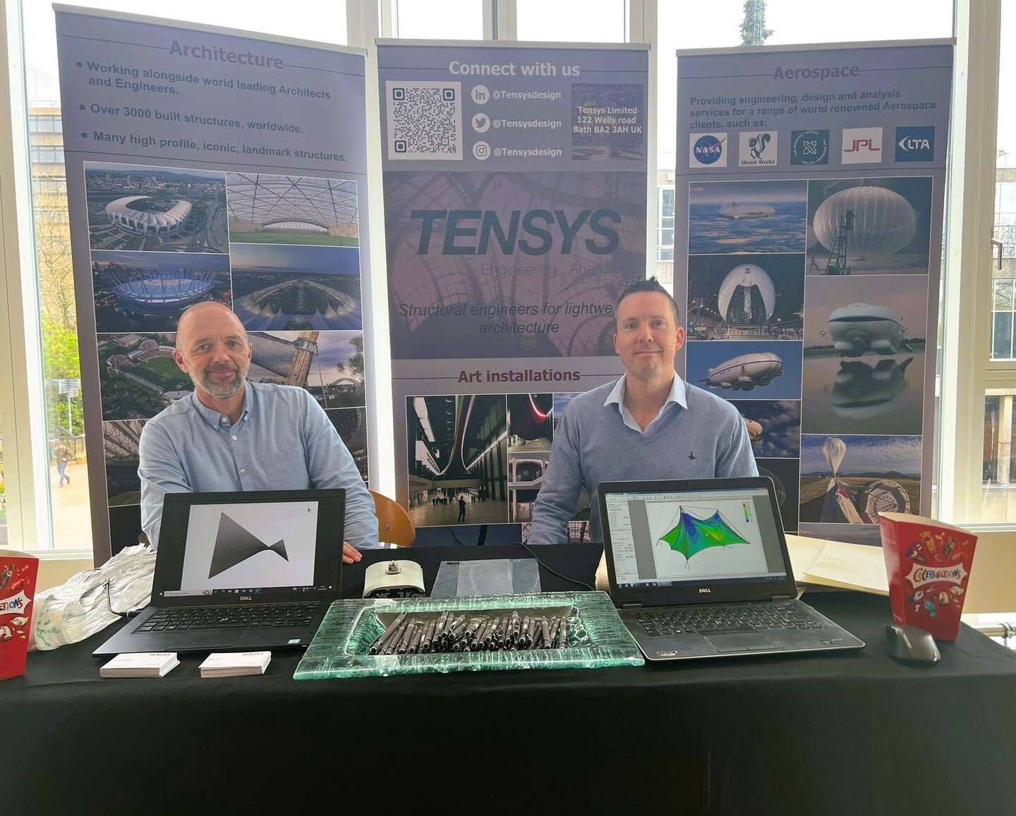 Tensys were thrilled to present a stand at the @uniofbath careers fair April 2023. It was a pleasure to speak to up-and-coming young engineers and discuss the exciting array of projects that Tensys is involved with worldwide.

At Tensys, we are alway
