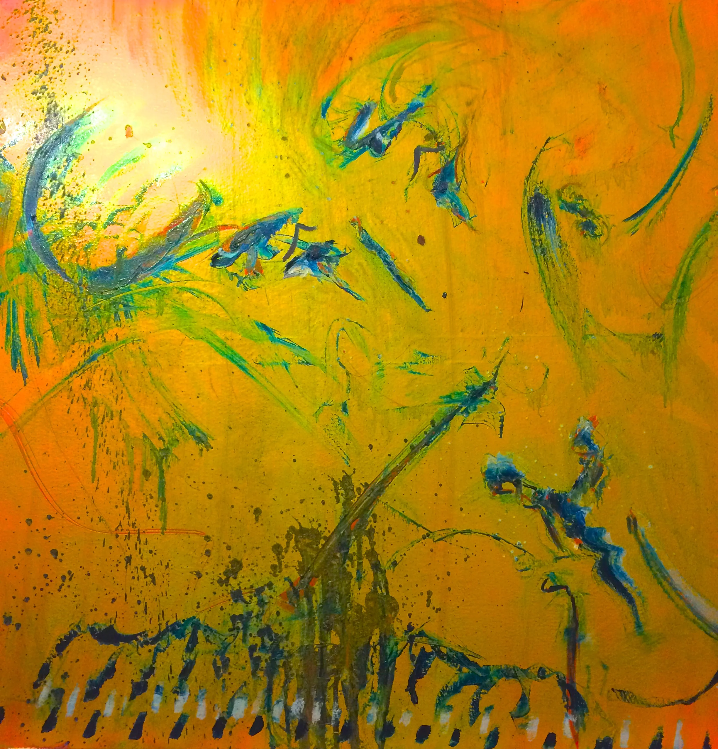 The 606 . Oil on canvas, 36 x 36 inches.