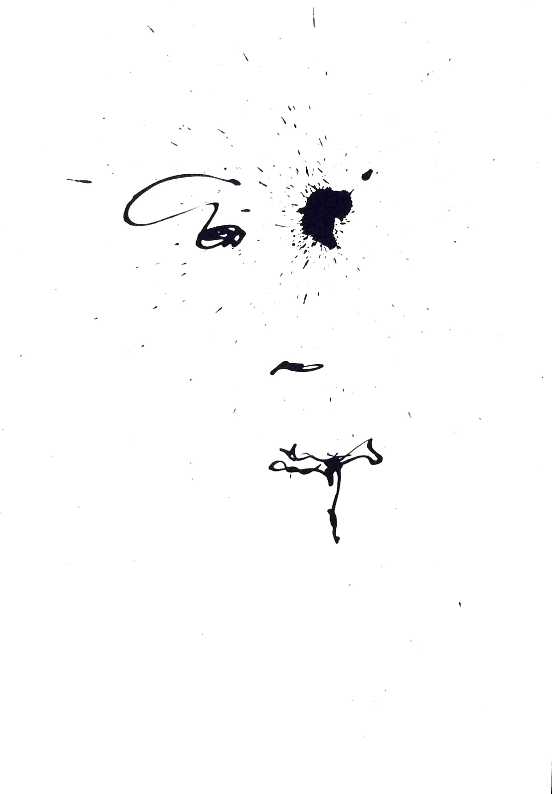 Flower in the Dance. Ink on paper, 16.5 x 23.5 inches.