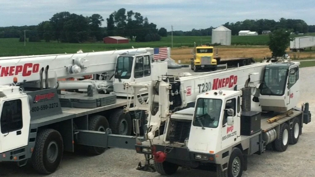 Crane services, New Point, Indiana.