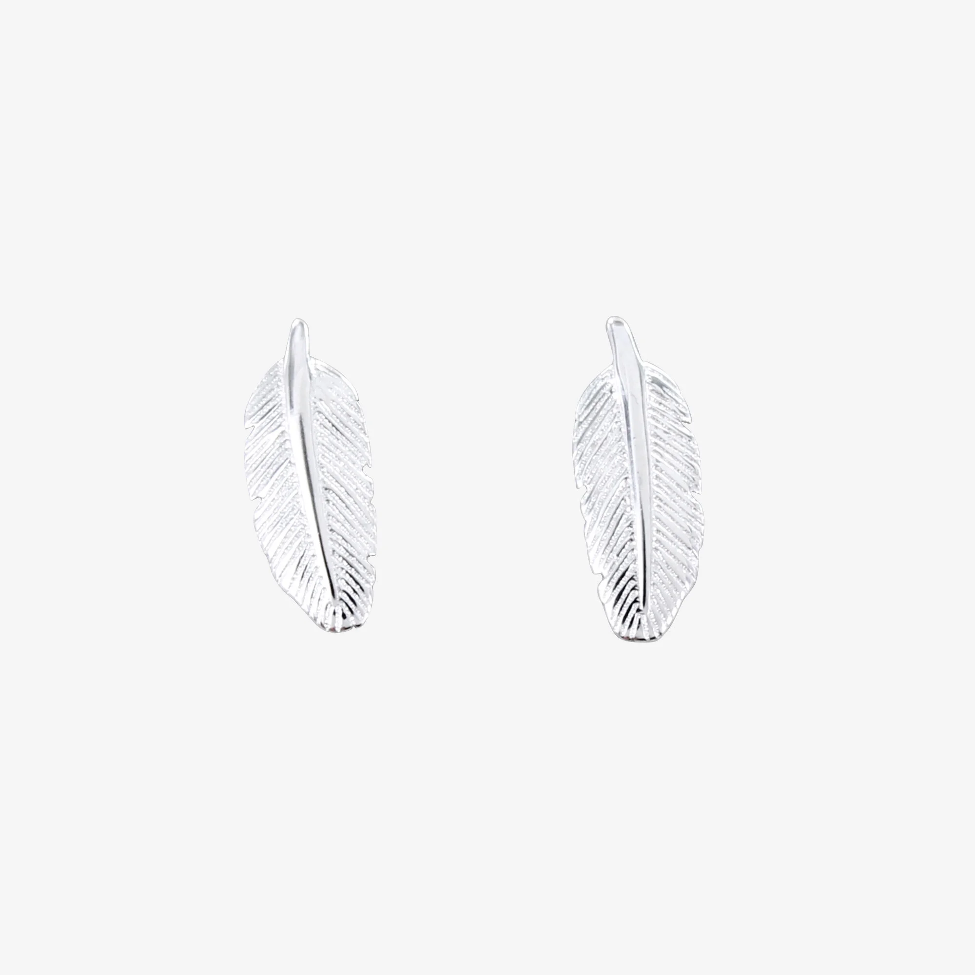 Silver Feather Studs .jpg