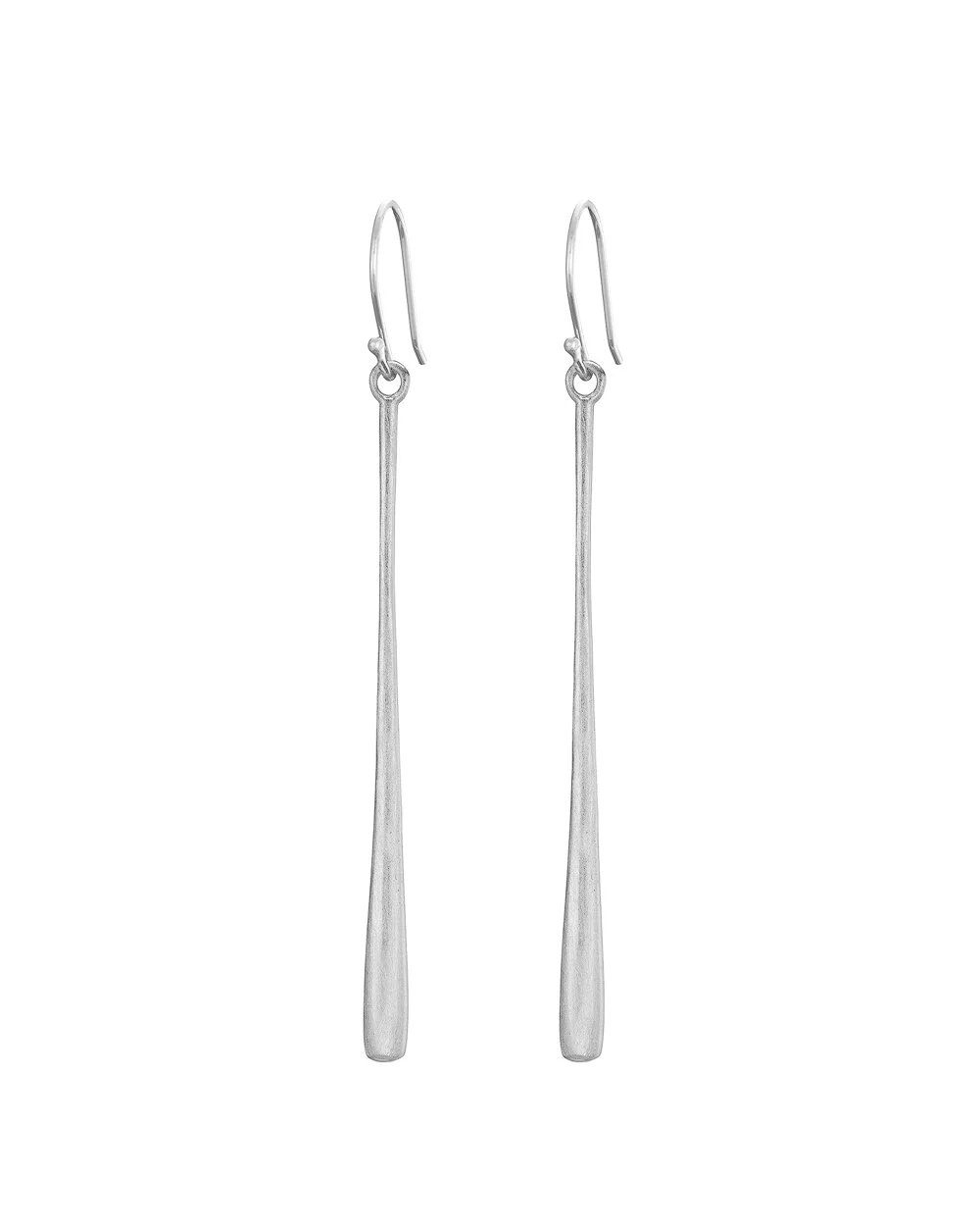 MaryK Silver Linear Drop Earrings .jpg