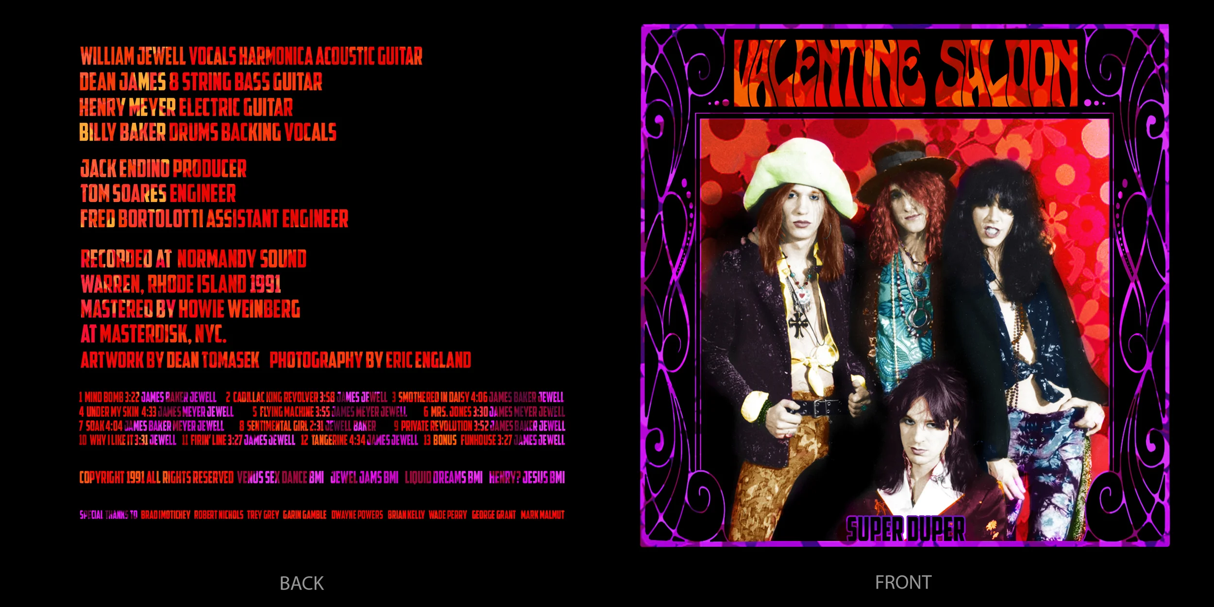 Valentine Saloon "Super Duper" reissue