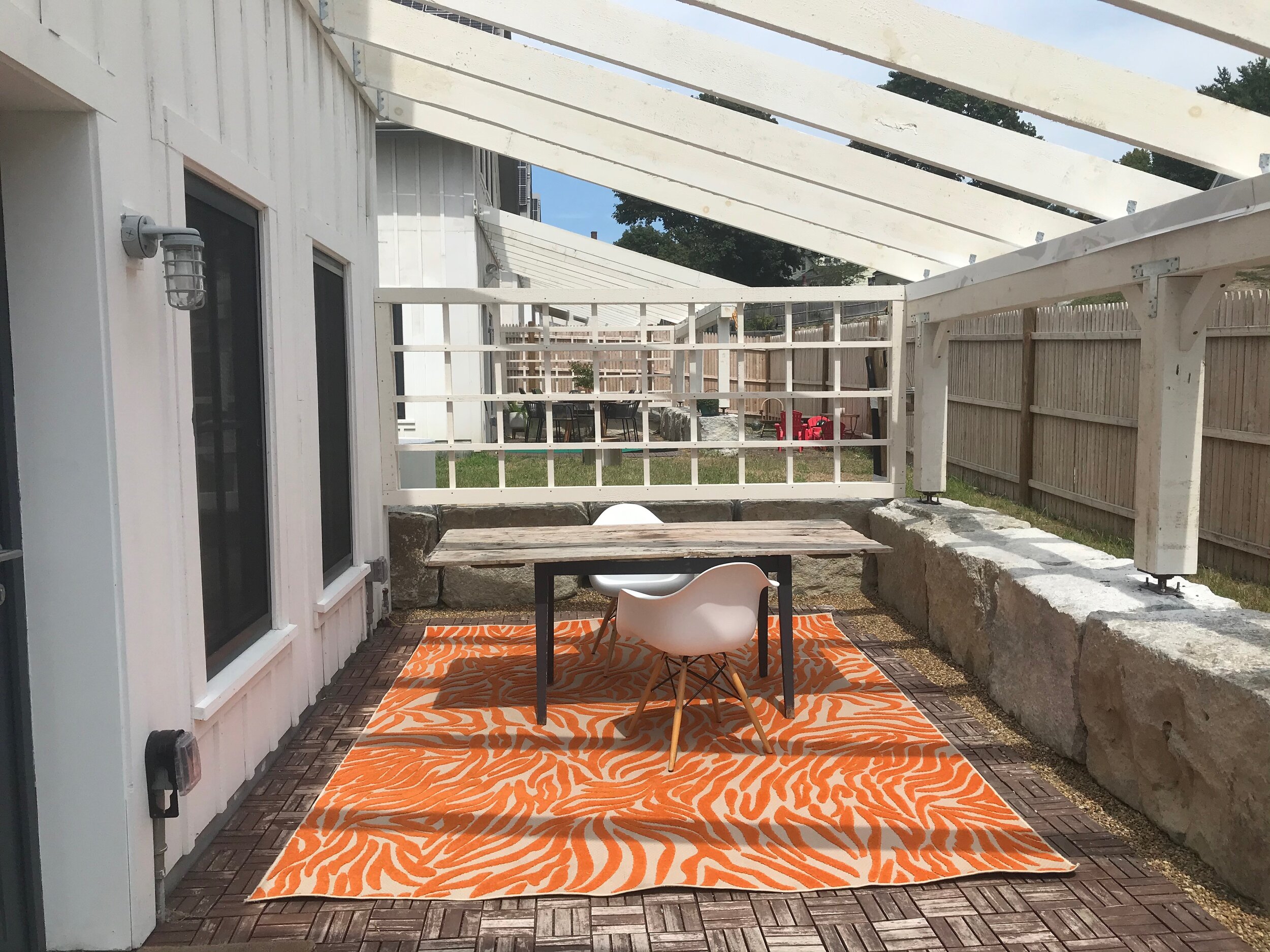 First floor patio (1 &amp; 3 bedroom units)