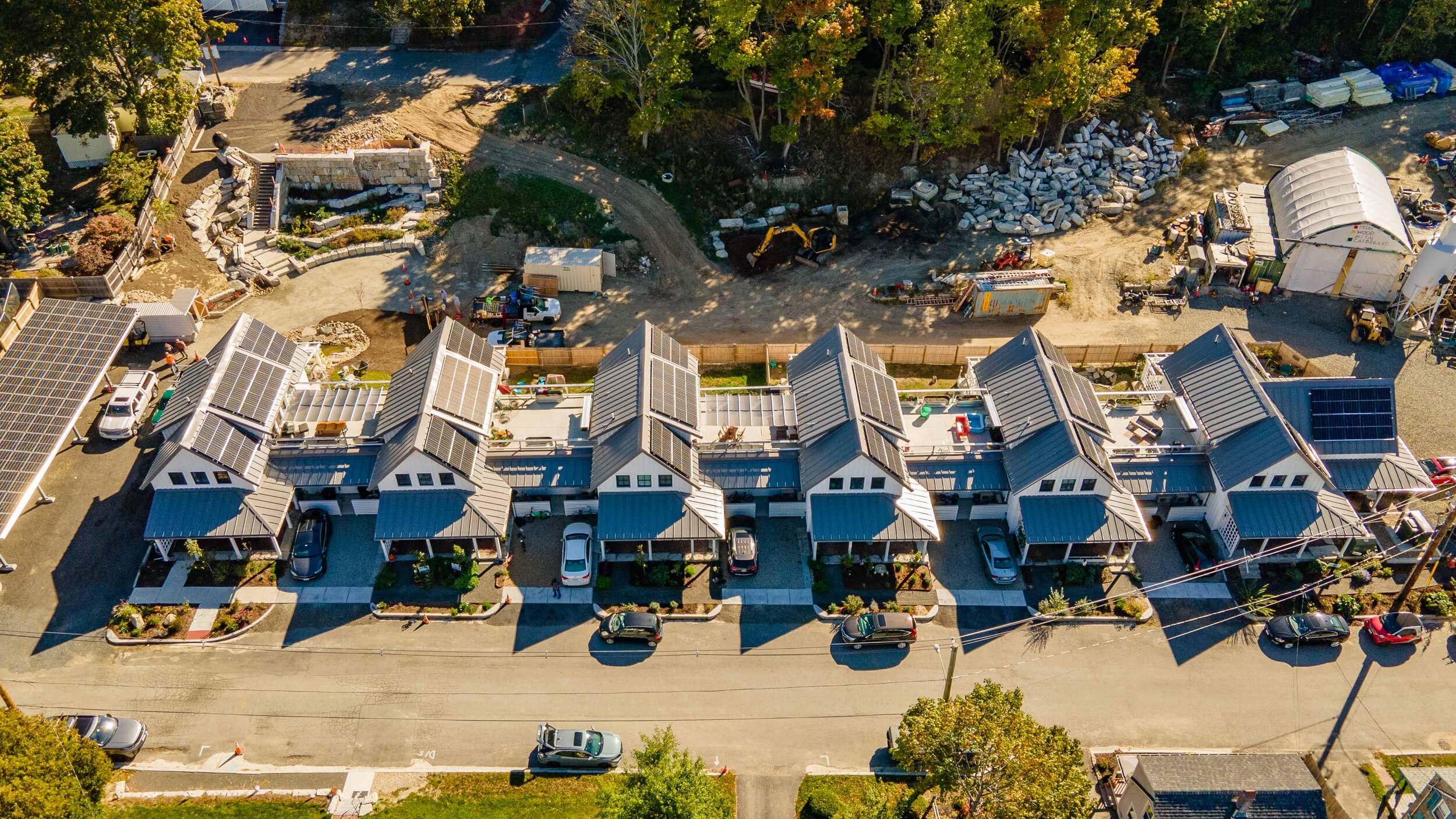 Aerial view of Cottage Court