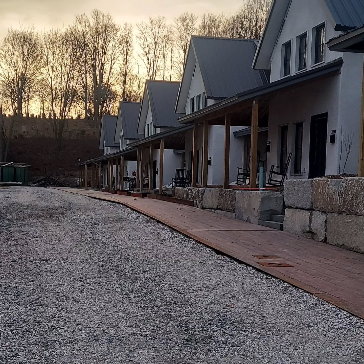 Early morning at the new South Rise units! Our first tenant has moved in and we have brand new units coming available this spring.