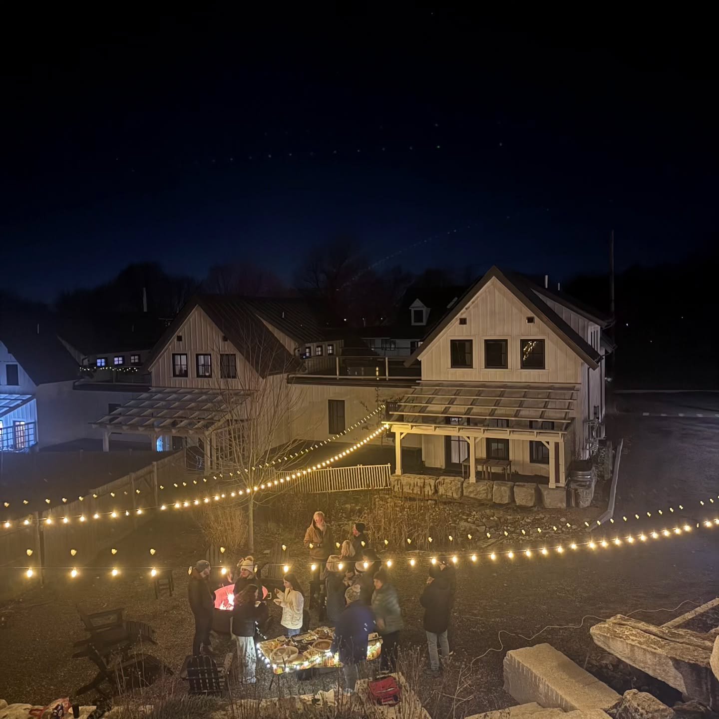 Last night the residents of Hillside had a pre-Thanksgiving potluck dinner under the stars. Wonderful food and a warm fire to kick off the holiday season!