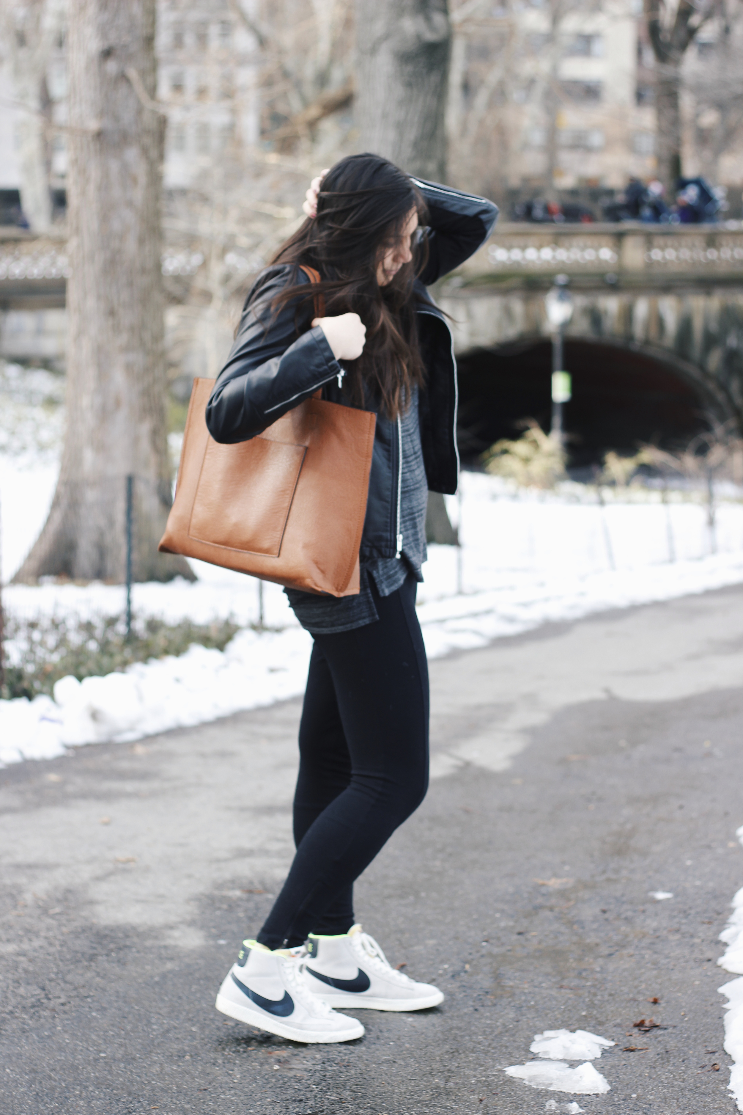 weekend outfit for a day the city Madeline Hall