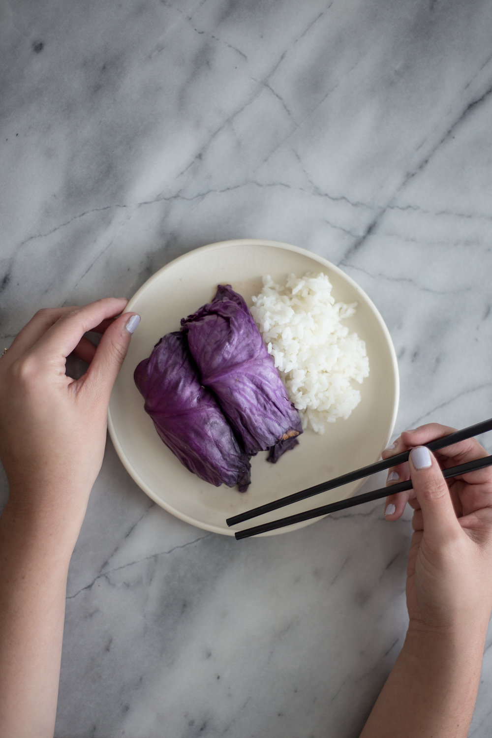 Asian Stuffed Red Cabbage — Hall