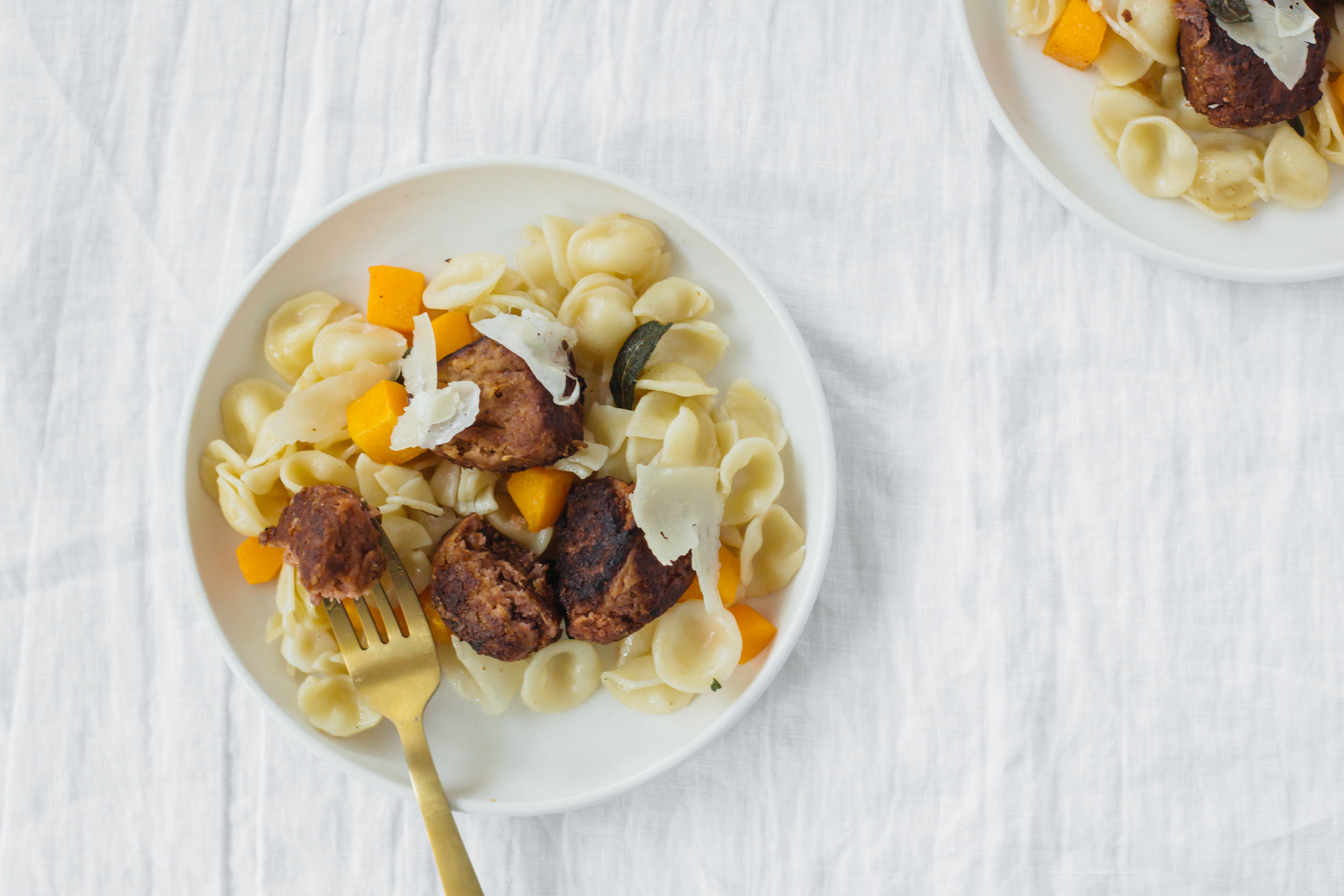 Brown Butter Orecchiette with Butternut Squash, Sage and Beyond Burger ...