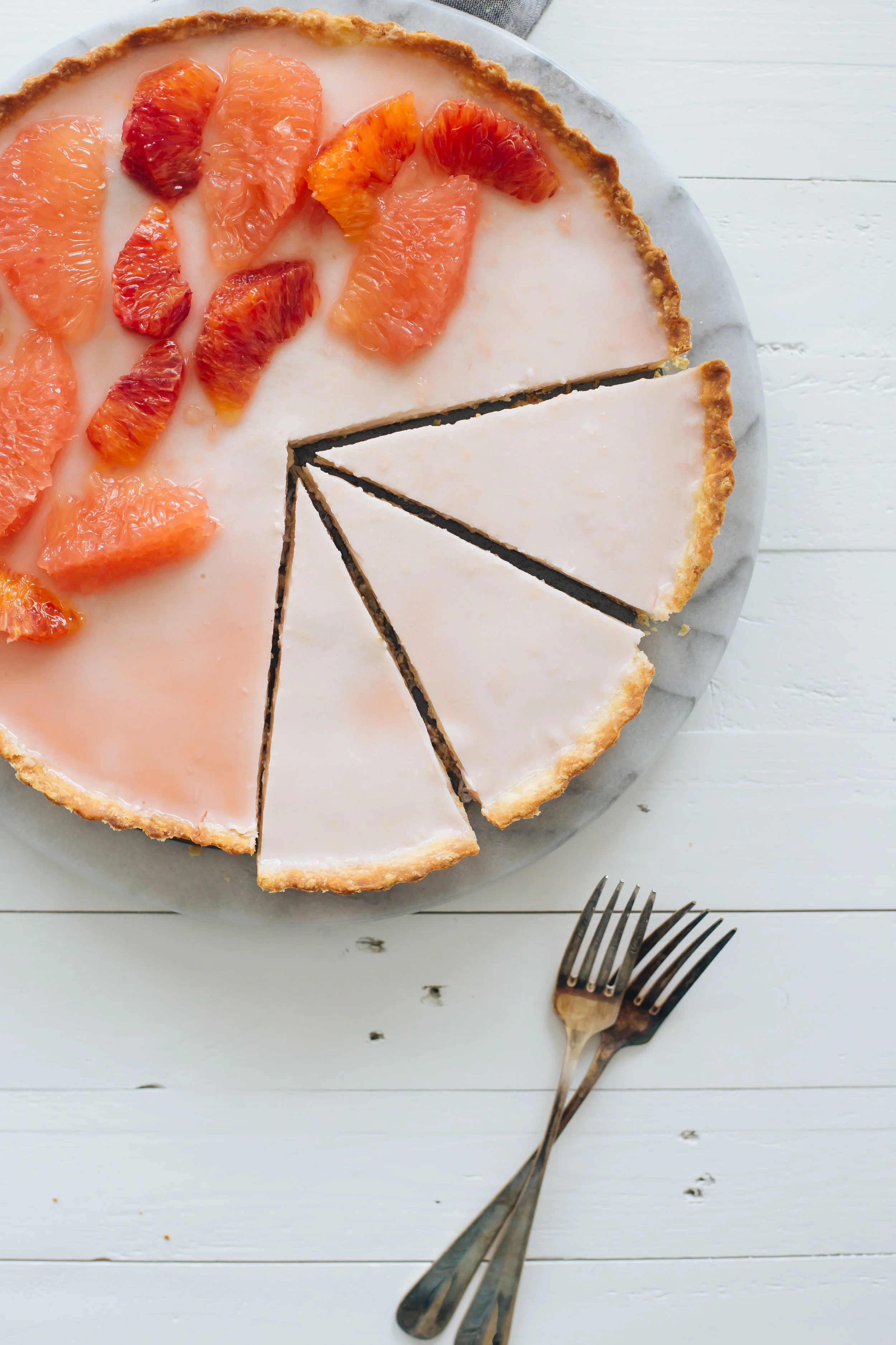 Grapefruit Coconut Panna Cotta Tart Madeline Hall