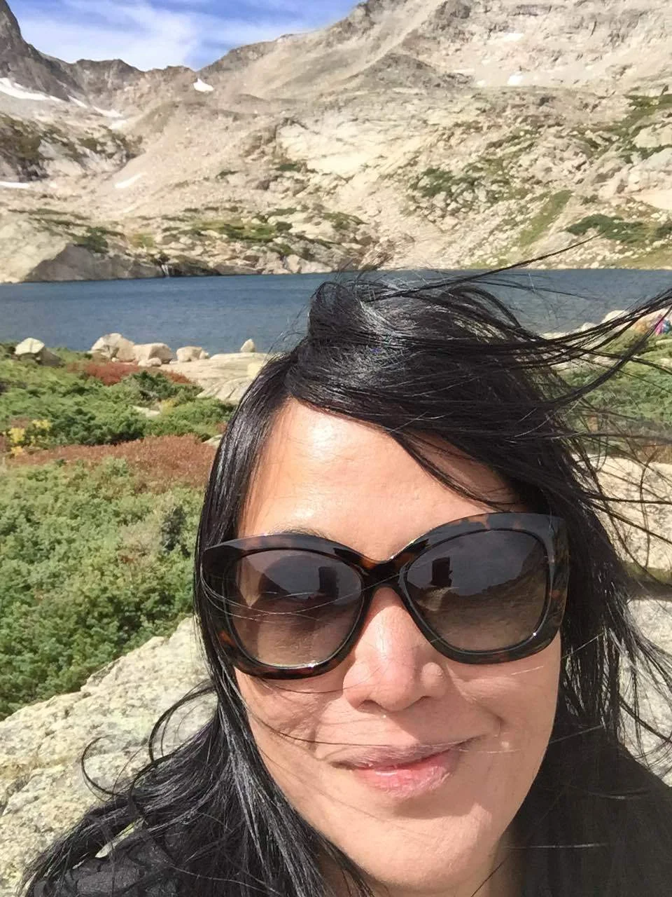 Another hiker just informed me that the hike to Blue Lake is an 860-foot elevation gain. I feel triumphant! Outdoorsy! Unstoppable! 