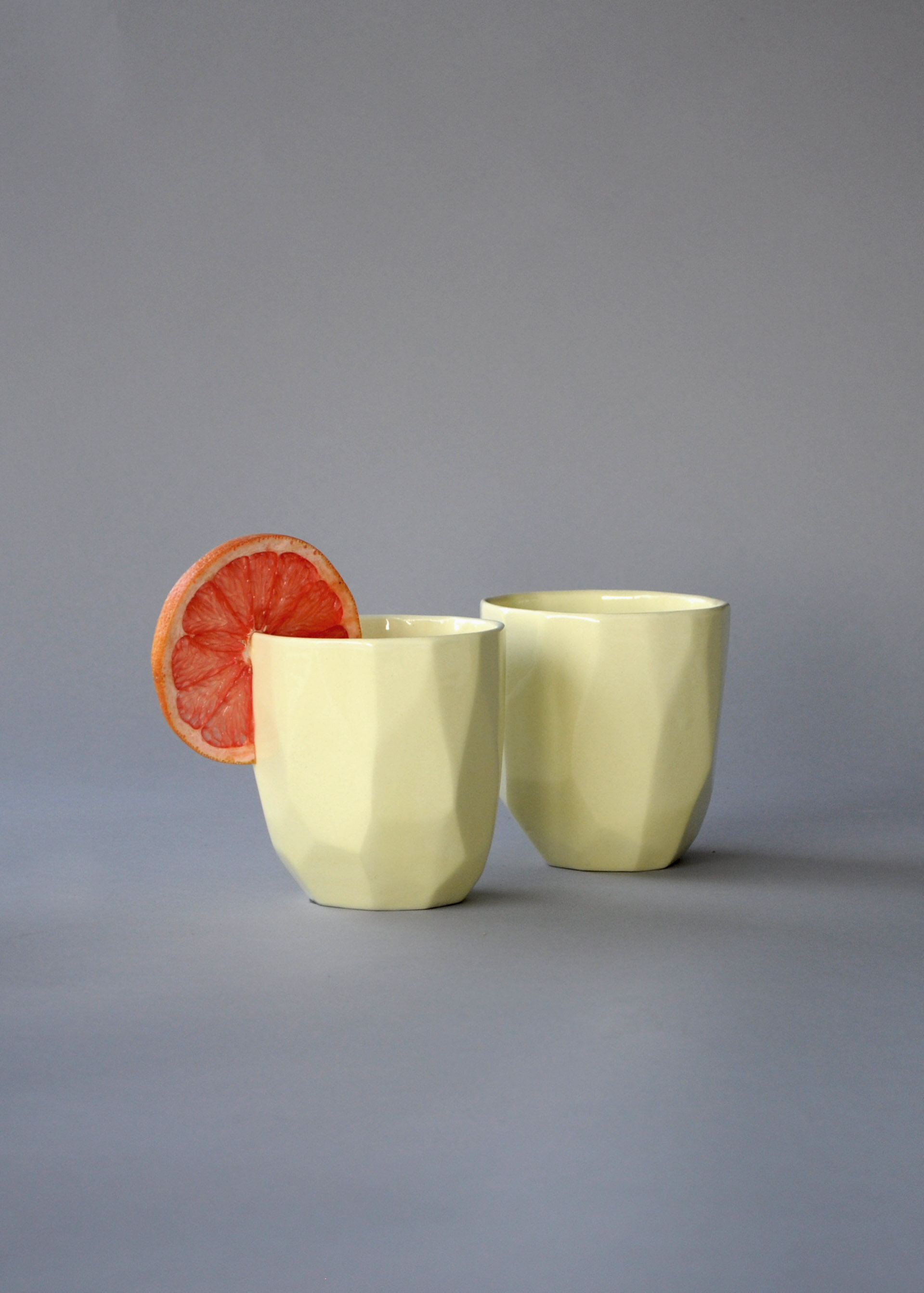 Large Geo Tumbler - Butter Yellow