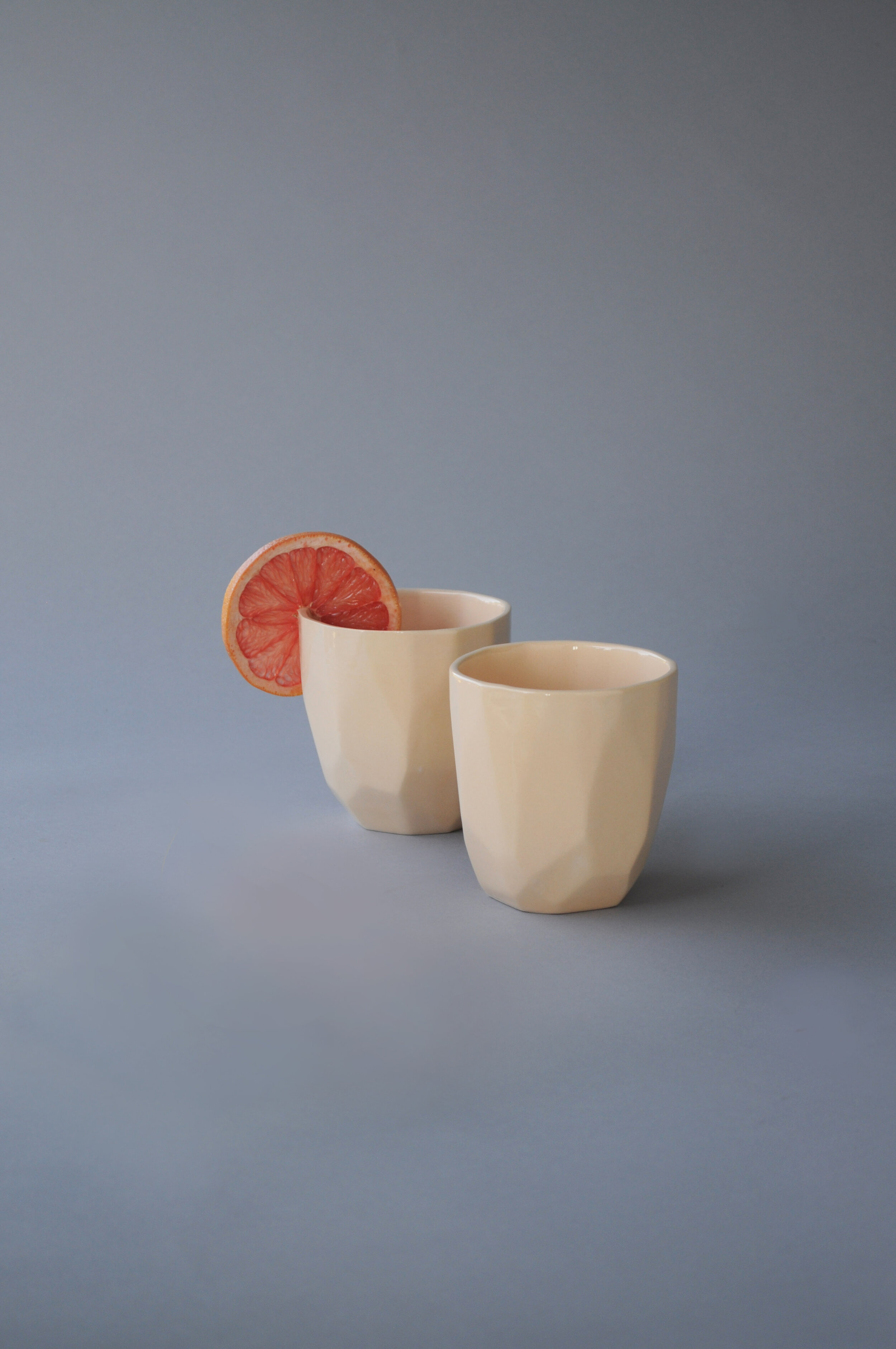 Large Geo Tumbler - Peach
