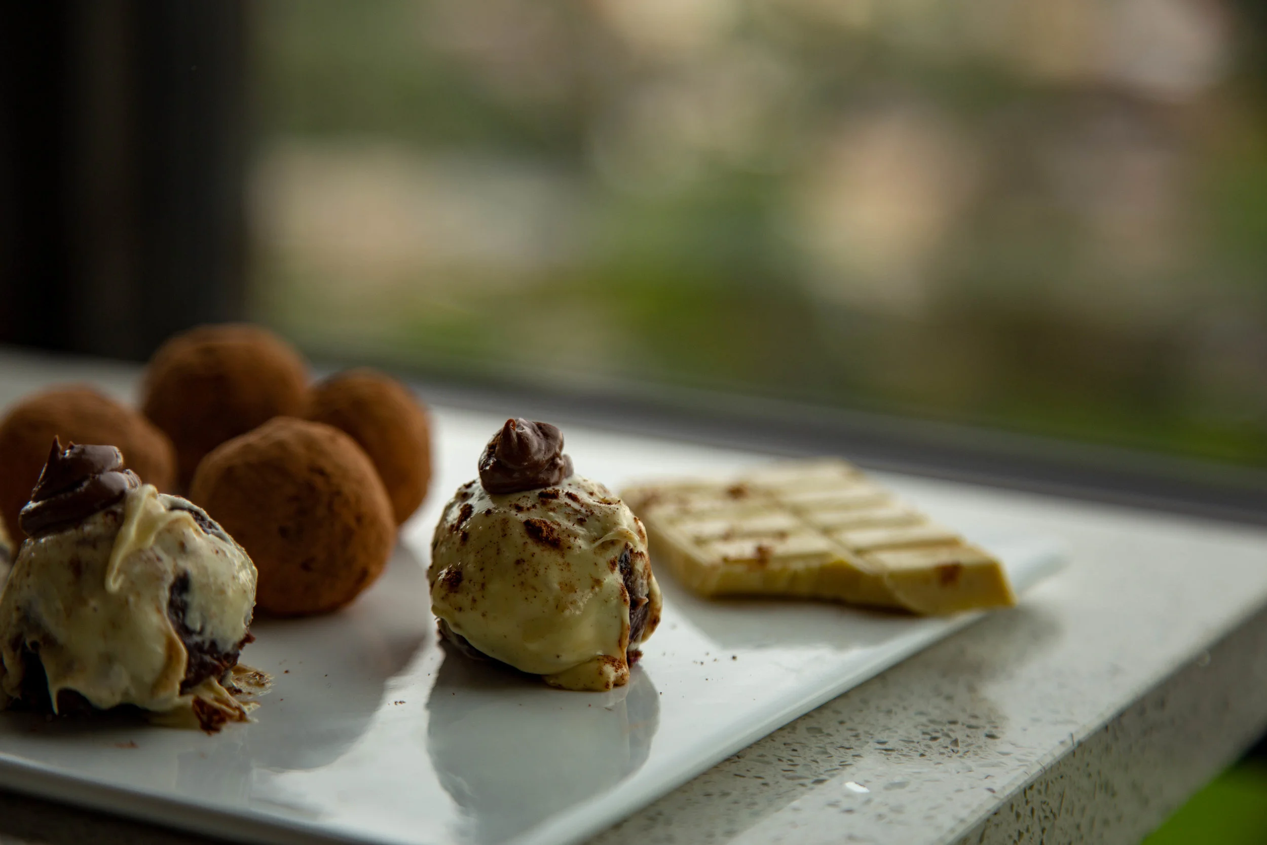 Purple Potato Chocolate Truffles