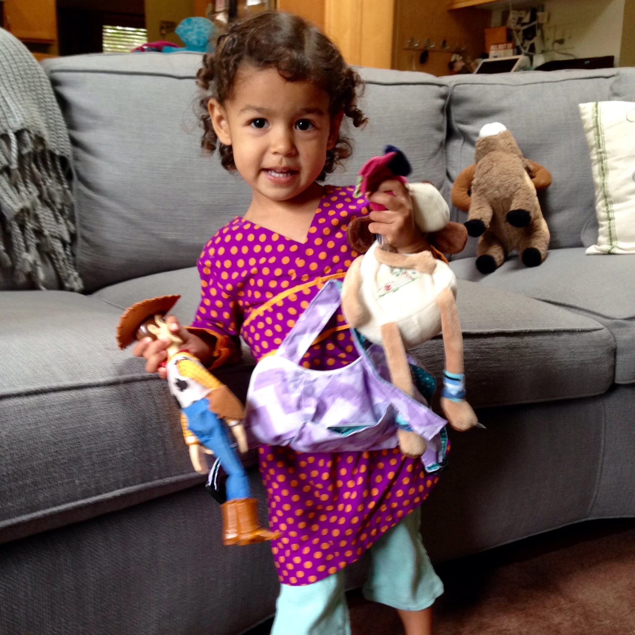 spunky polka dot library dress