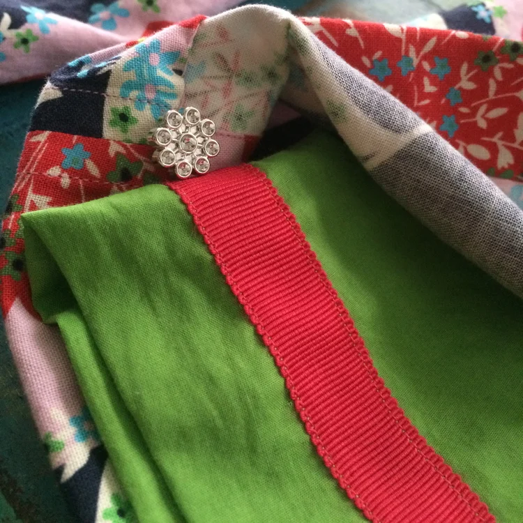 beatles dress lining & secret sissy button