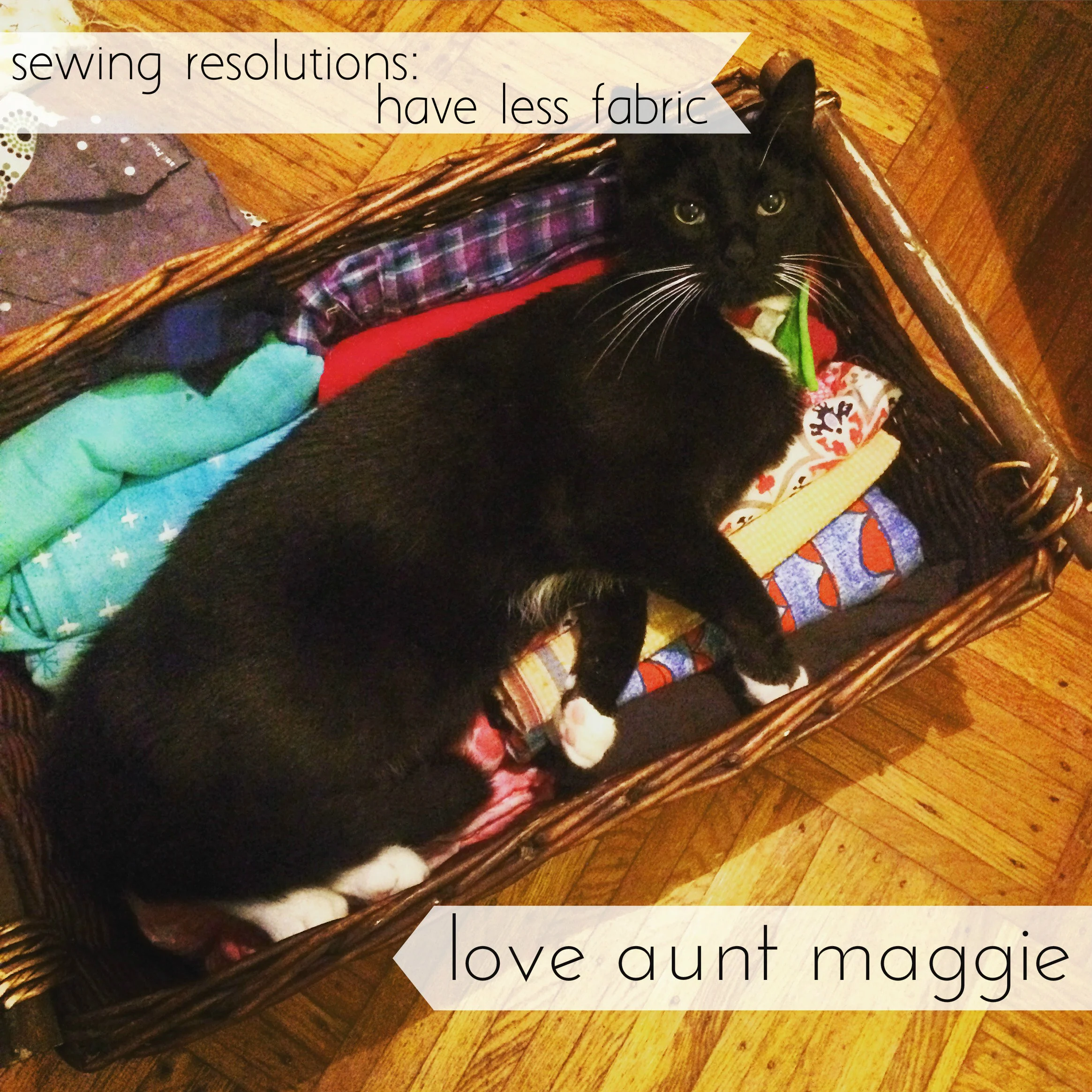sewing resolutions: have less fabric