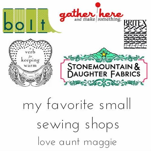 small sewing shop spotlight