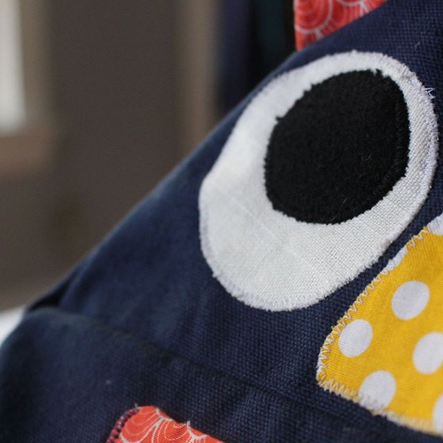 one of my favorite creations to date: an @oliverands owl backpack from their #littlethingstosewbook for #levijacksoncooper #handmade #psimadethis #kidsewing #handmadegifts