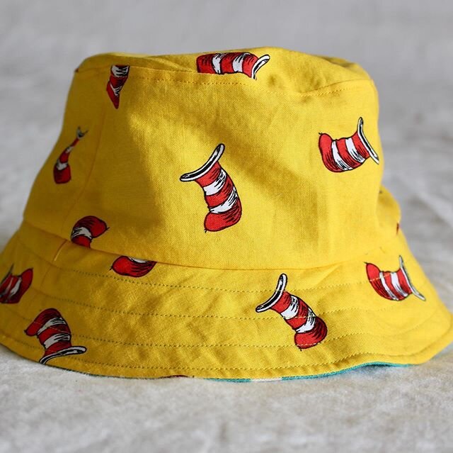 a reversible bucket hat for my baby boy! pattern: @oliverands fabric: @robertkaufman from @stonemountainfabric and double gauze from @avfkw