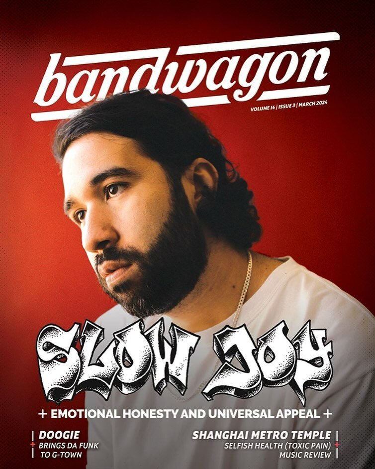 @slowjoyslowjoy was featured on the cover of @bandwagonpresents&rsquo; March 2024 issue! Head to the link in bio to read about his upcoming show at the Moxi Theater in Greeley, CO on March 30th, upcoming music, and more🙌