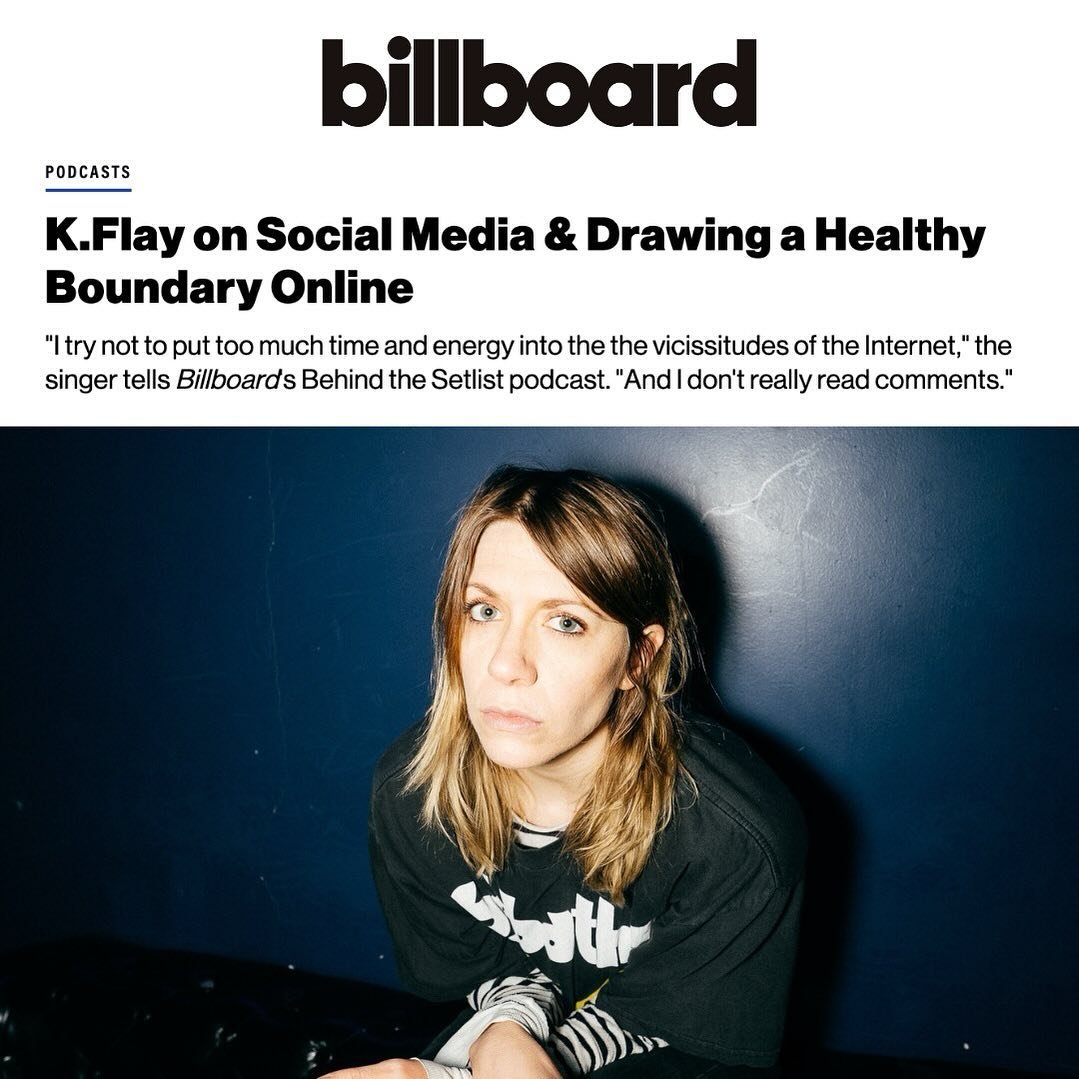 @kflay joined @billboard&rsquo;s &lsquo;Behind the Setlist&rsquo; podcast to talk about setting boundaries on social media, her latest album &lsquo;MONO,&rsquo; and more. Listen to the full interview at the link in bio✨