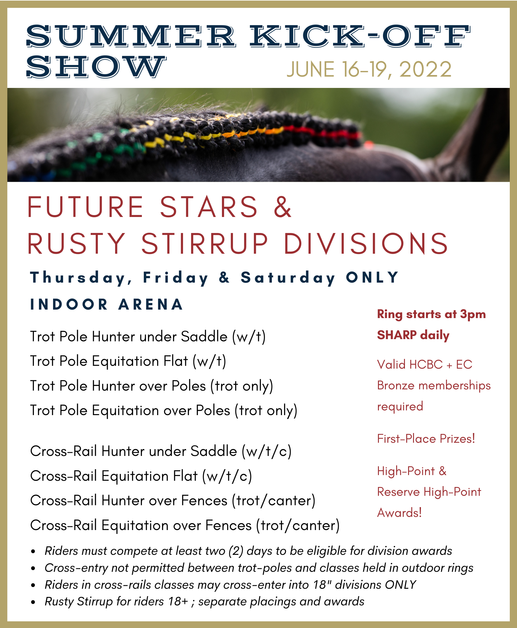 Southlands Summer KickOff Show — SOUTHLANDS RIDING CLUB
