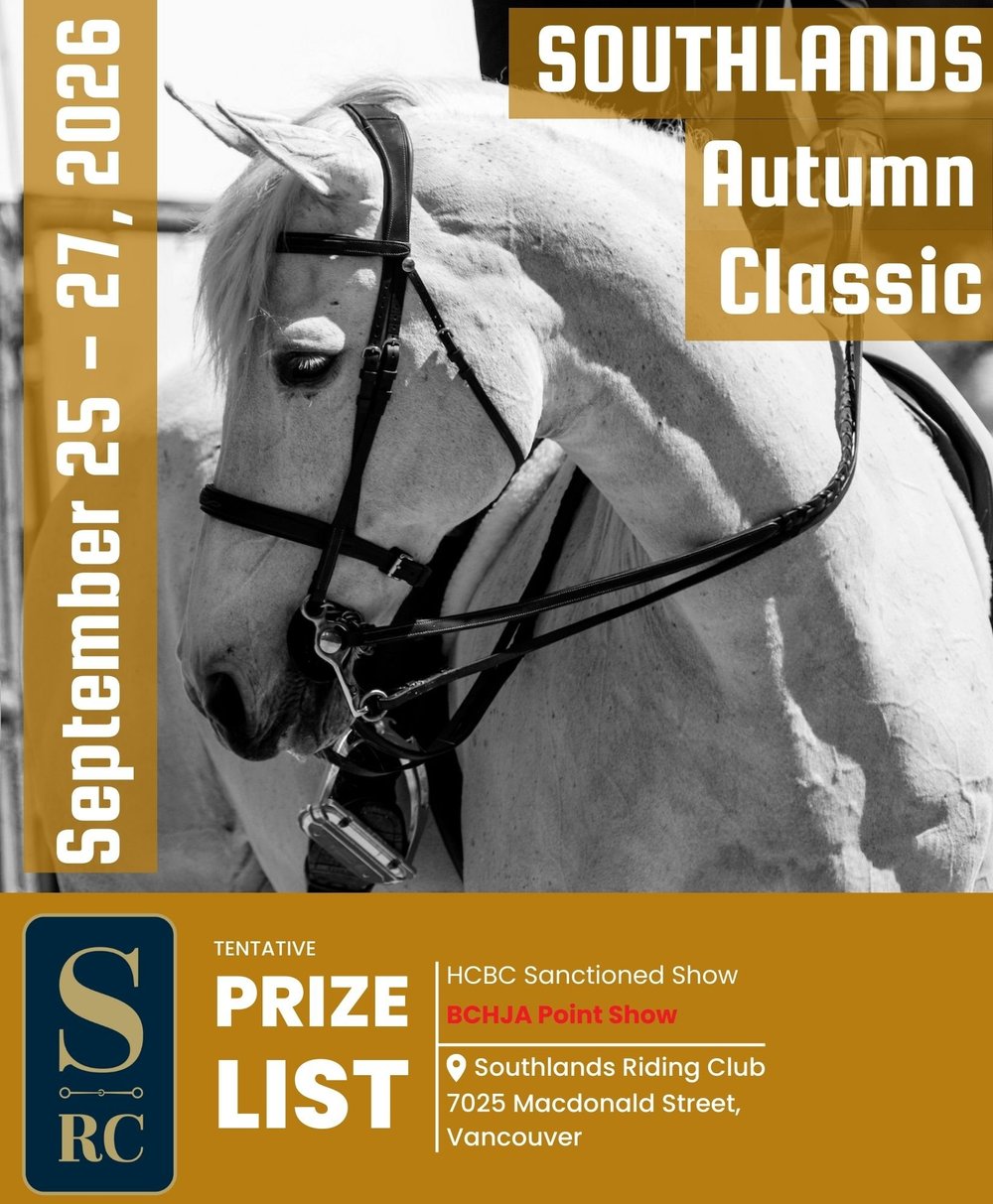 Prize Roster Prize Lists & Forms — SOUTHLANDS RIDING CLUB