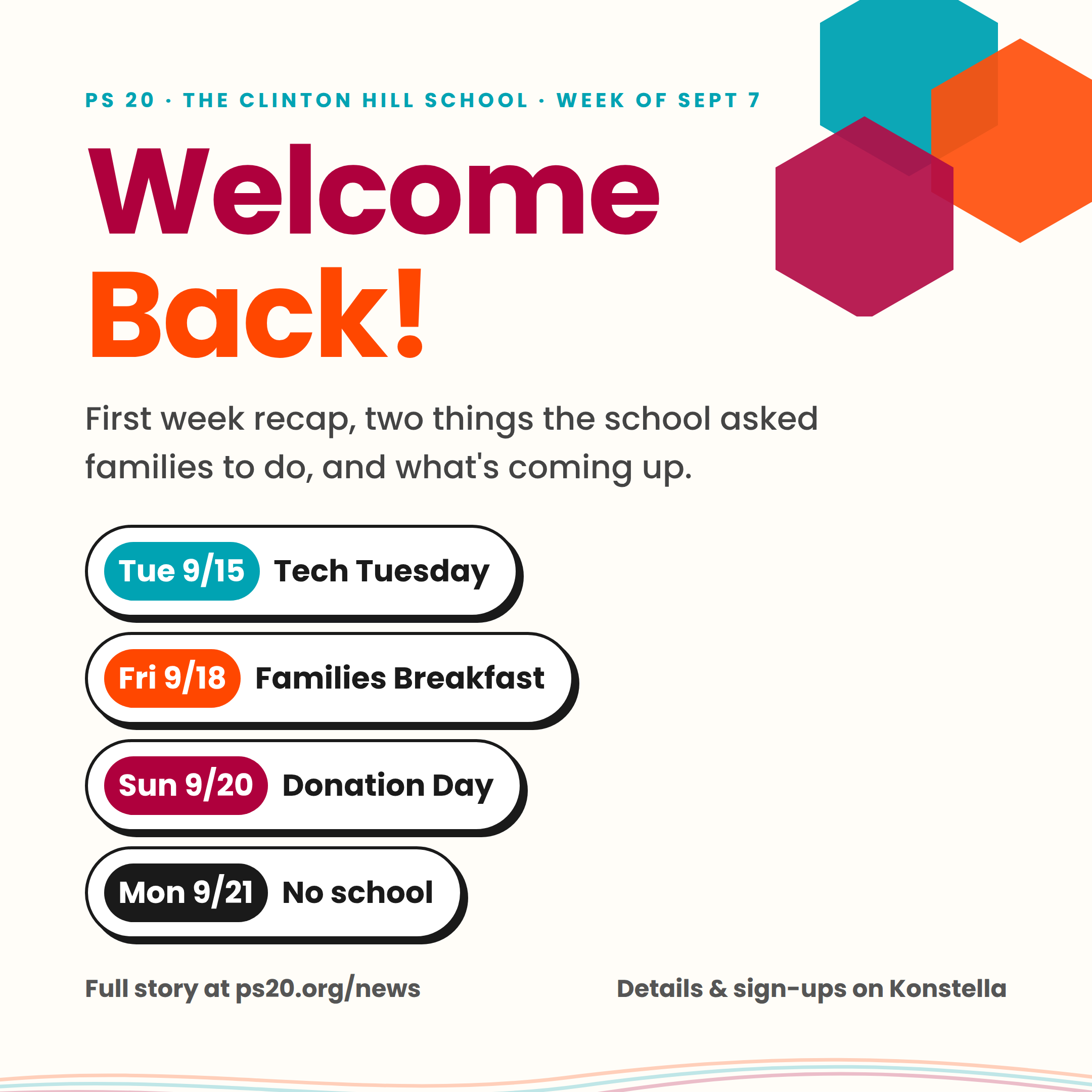 &nbsp;Welcome Back — First Week Recap &amp; What's Next
