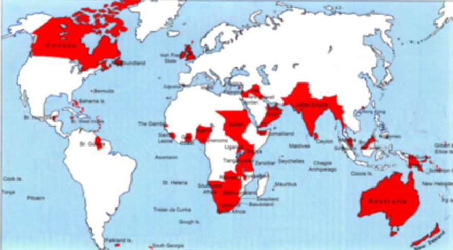 The British Empire during the 19th century.