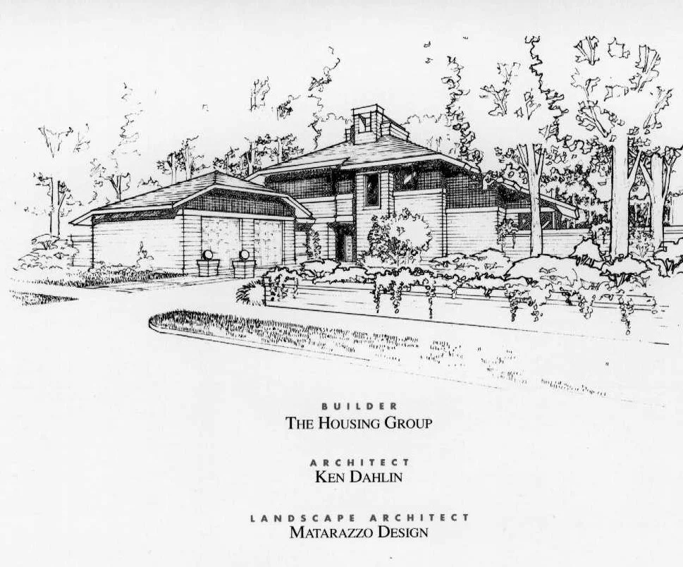 Features A Hip Roof, Horizontal Lines, and Wide Overhanging Eaves