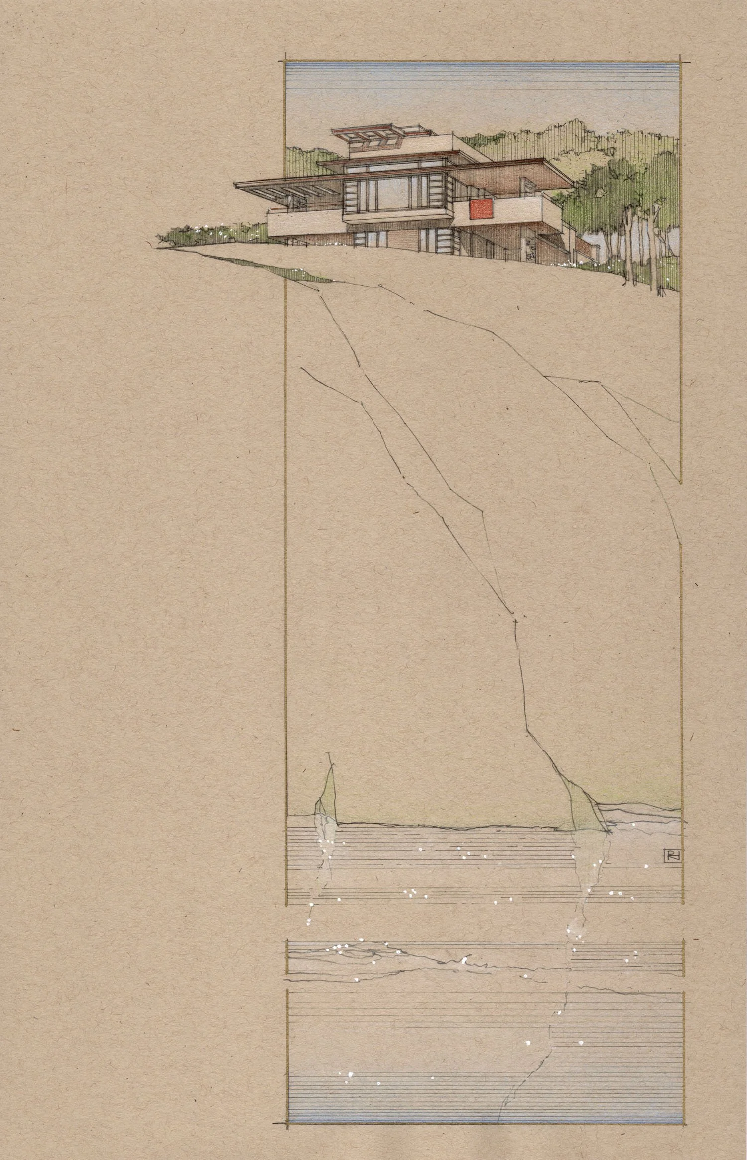 Russo Residence Colored Sketch