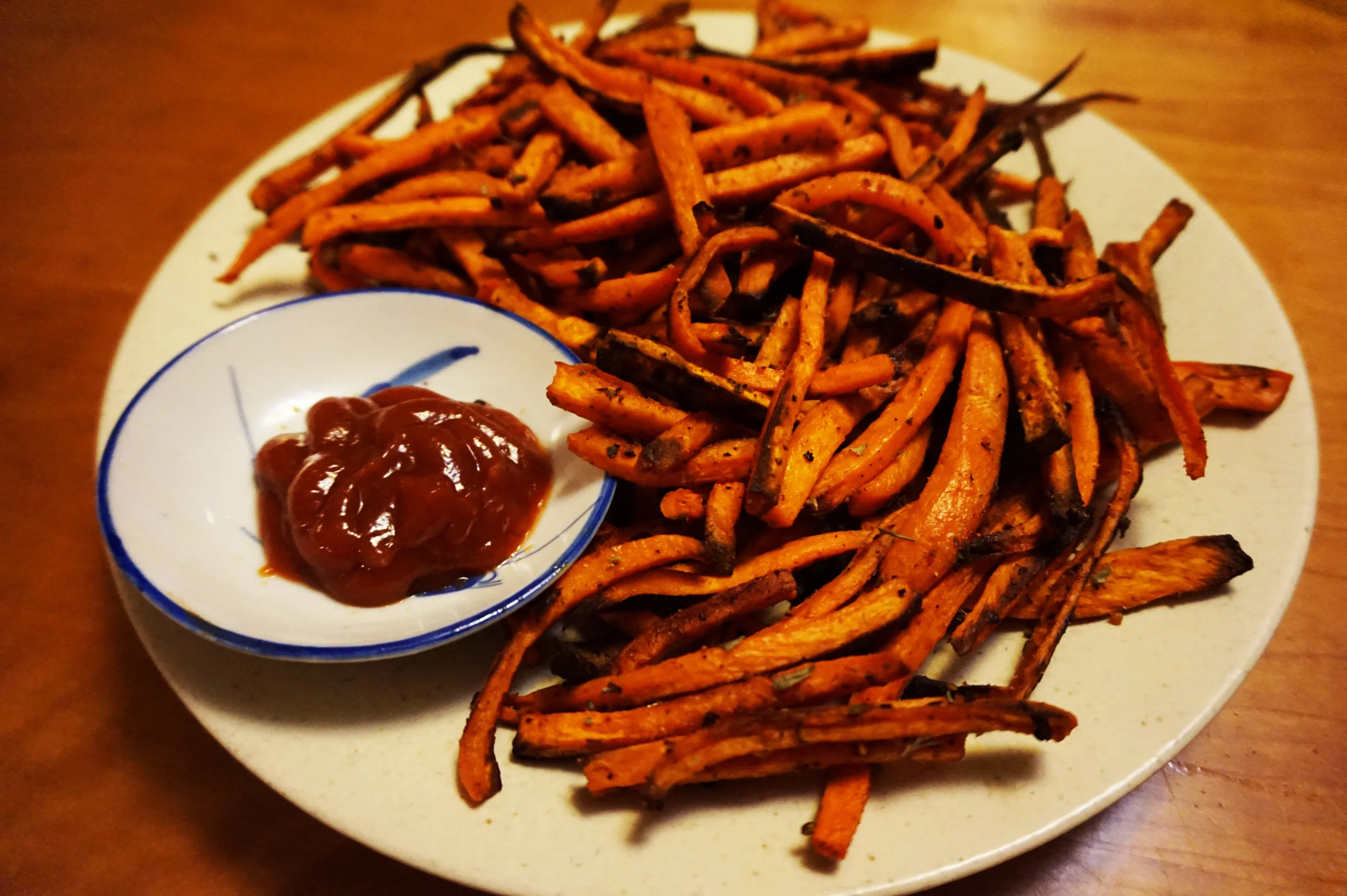 in the habit baked garlic sweet potato fries J A Y E M S E Y