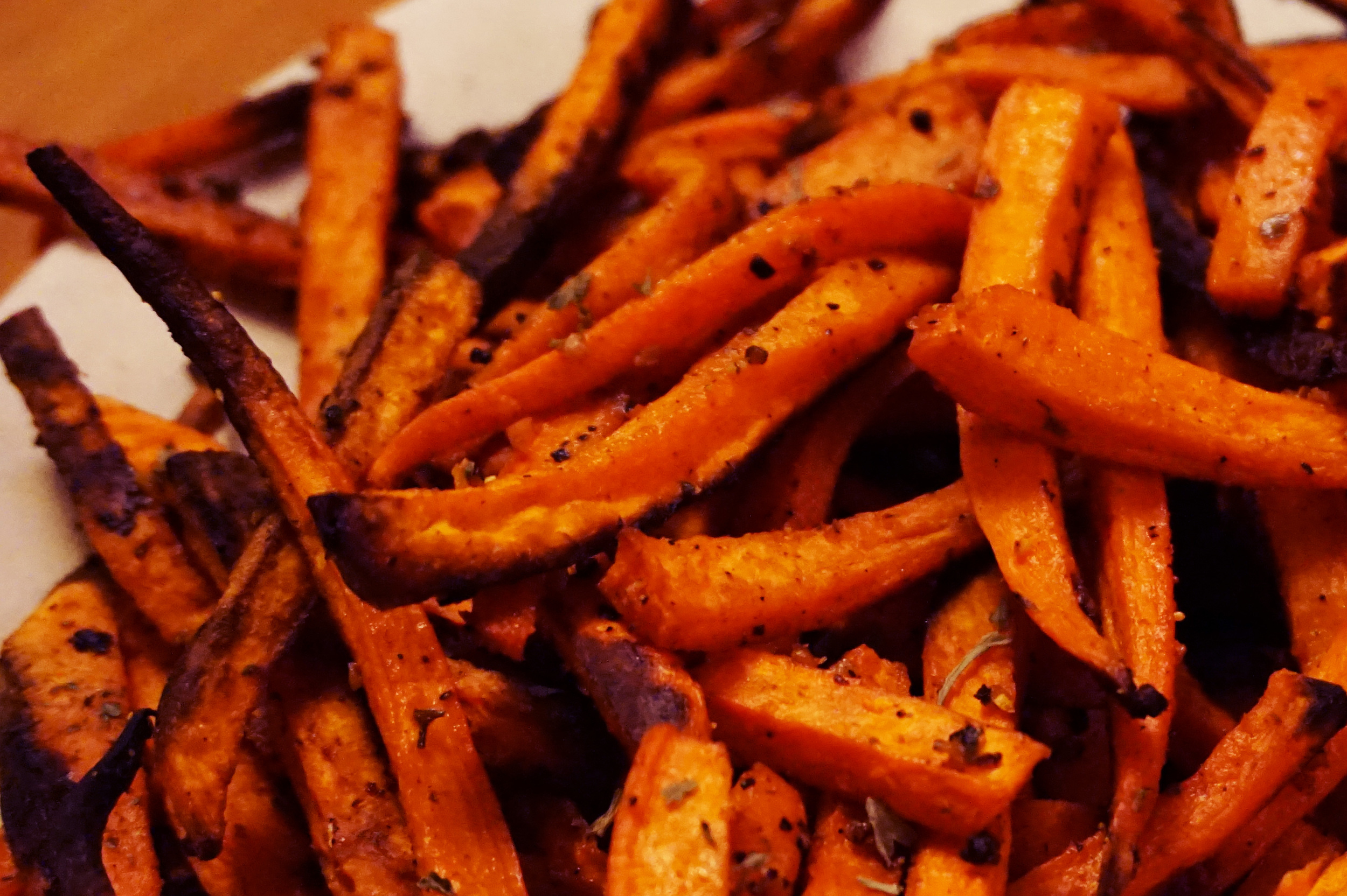 In The Habit Baked Garlic Sweet Potato Fries J A Y E M S E Y