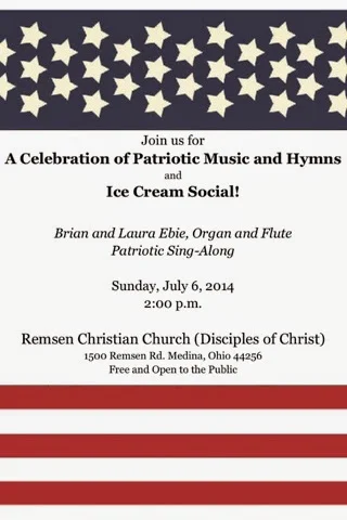 Brian and Laura Ebie organ and flute concert Sunday, July 6, 2014 atRemsen Christian Church